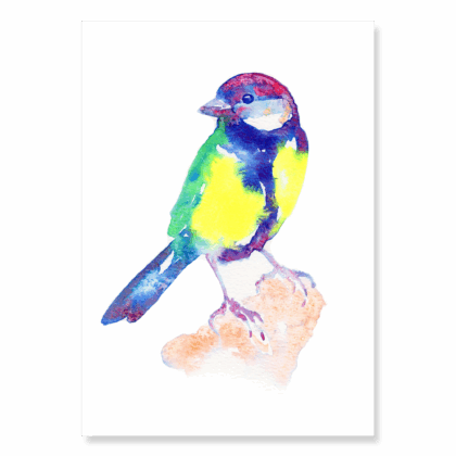Luminous Great Tit