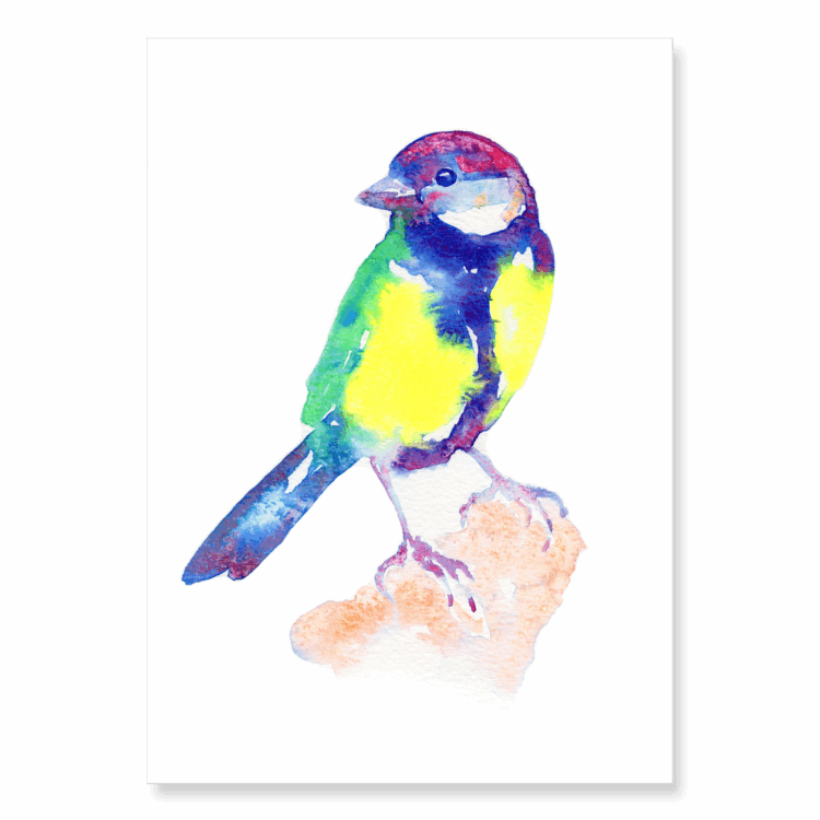 Luminous Great Tit