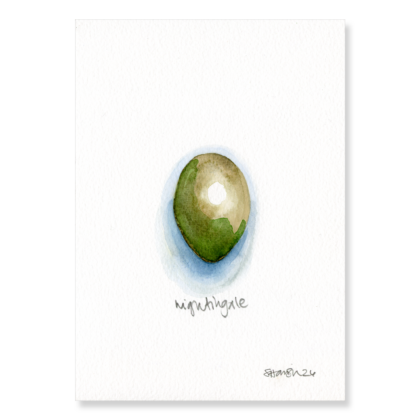 Nightingale Egg (3 x larger) A5